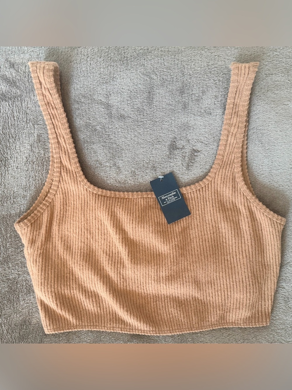 Abercrombie & Fitch - Light Brown - Women’s Ribbed Bralette - Medium - NWT